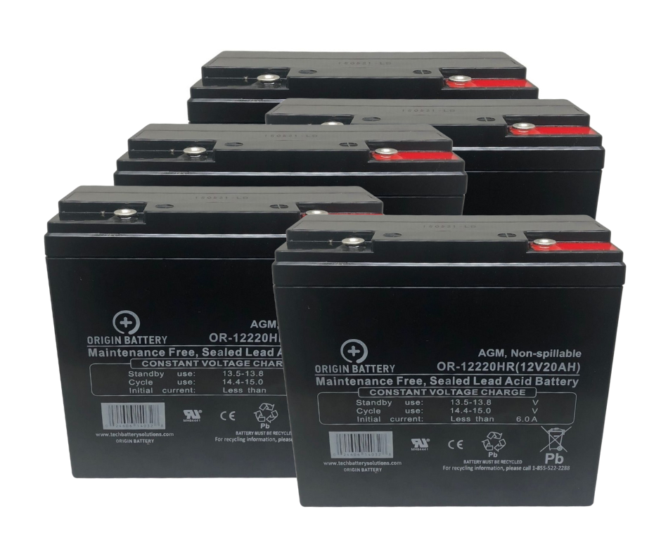 I have a vevor HD 3 wheel mobility scooter, that has 5 12v 20ah lead acid batteries. Will the AGM you sell work.