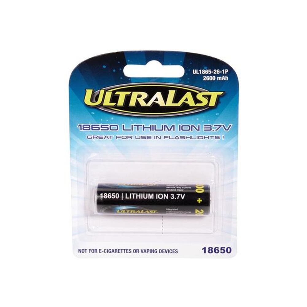 UltraLast 18650 Lithium Ion Battery Cell - 3.7V 2600 mAh Questions & Answers