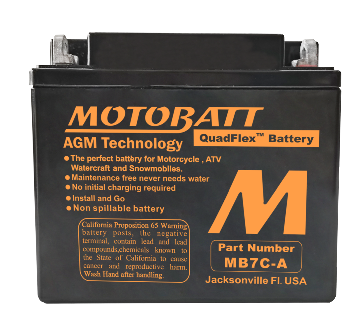MB7CA | Motobatt 12V 9AH Battery | 135CCA AGM Questions & Answers