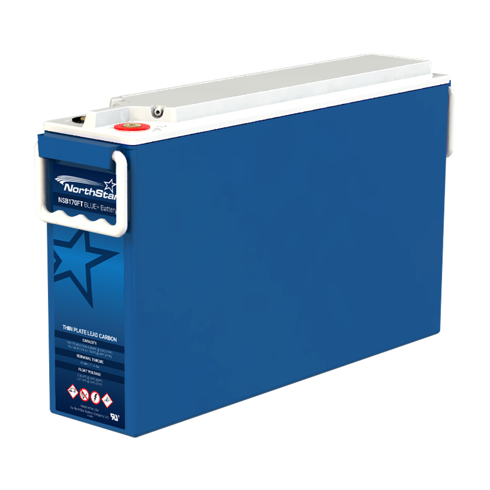 What is the lifespan of the nsb170ft blue+ Front Terminal Telecom Battery?