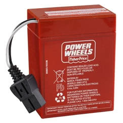 Power Wheels 6v Red Battery: 00801-0712 Questions & Answers