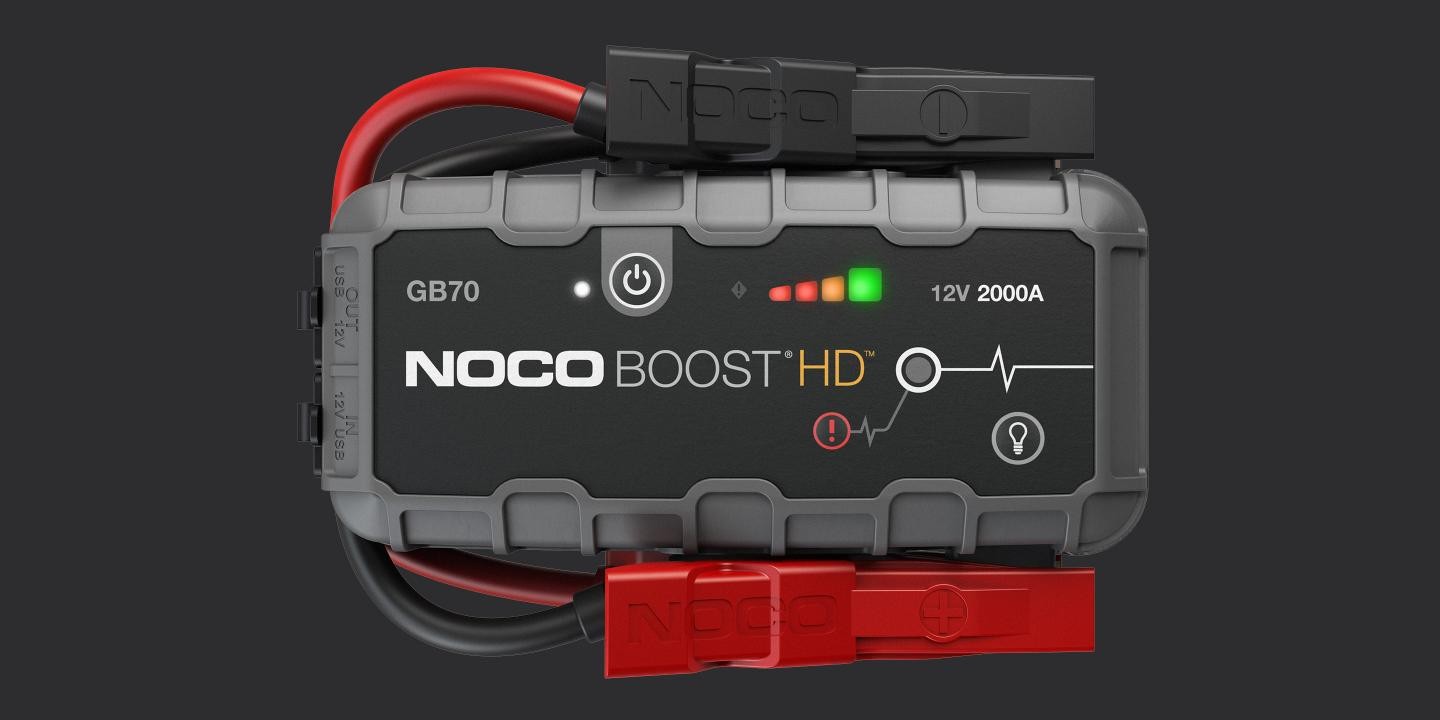 My NOCO GB70 lights up, but won't jumpstart. Charged via USB. Help?