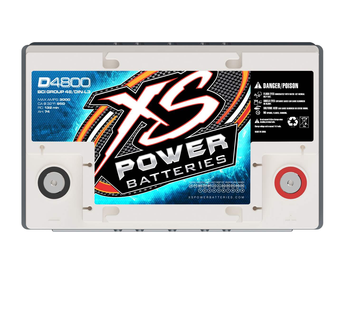 Can the xs power d4800 battery support a 5000 watt car audio system?