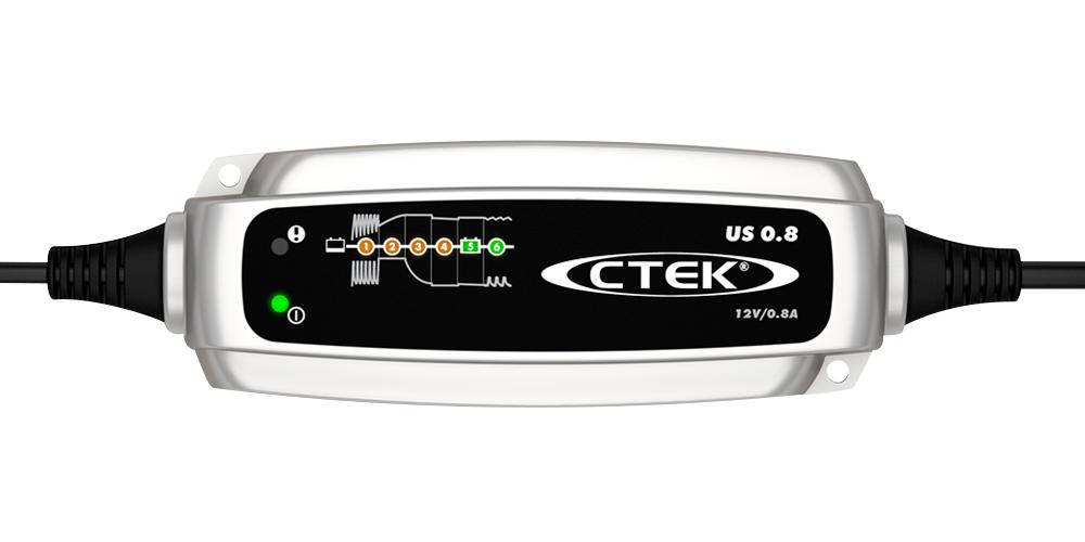 Can the CTEK US 0.8 battery charger handle 6&8 volt batteries?