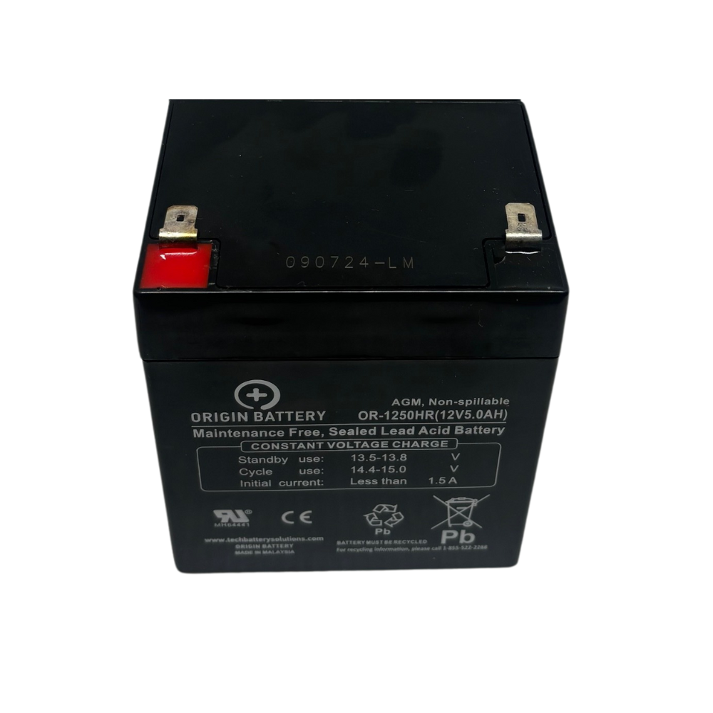 What's the size and cold cranking amps of the DieHard garage door battery, Craftsman 41A5948?