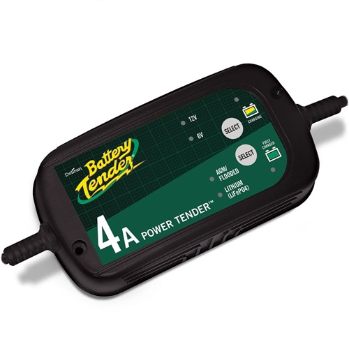 Is the Deltran Power Tender 4A Charger compatible with a 12V deep cycle battery?