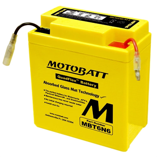 Motobatt 6V 4AH Battery | AGM | MBT6N6 Questions & Answers