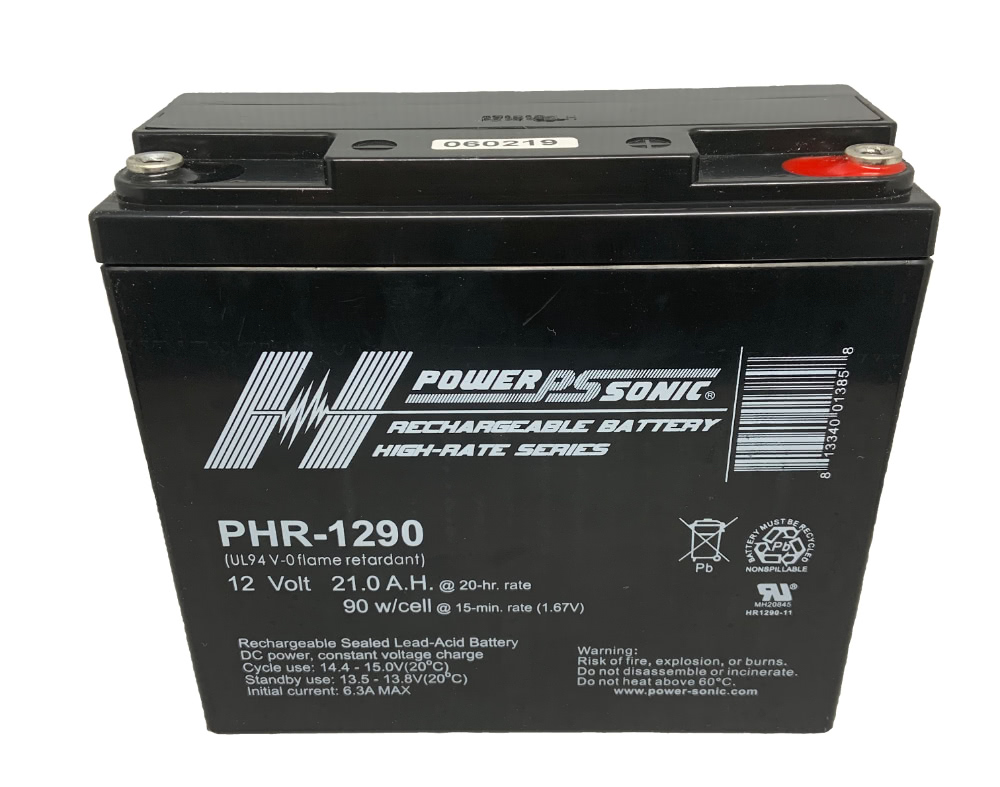 Power-Sonic PHR-1290 Battery - 12V 21AH 90 w/cell Questions & Answers