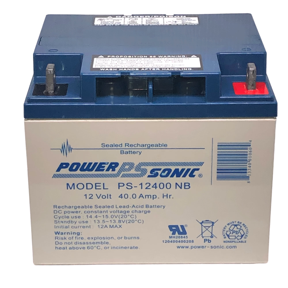 Power-Sonic PS-12400 Battery - 12V 40AH Questions & Answers