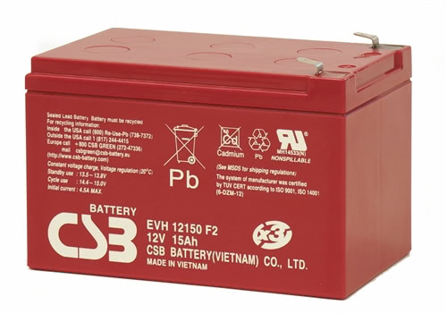CSB EVH12150F2 12V 15AH Deep Cycle AGM Battery F2 Terminal Questions & Answers