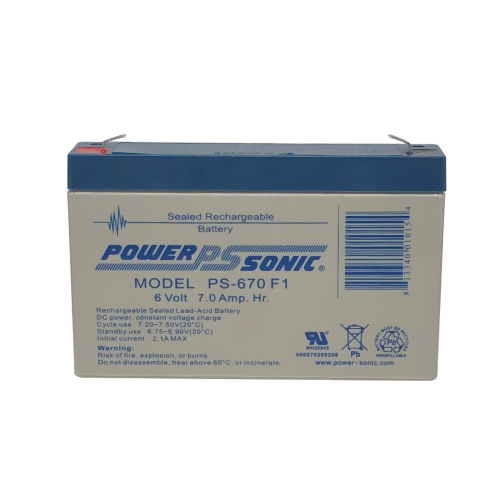 Power-Sonic PS-670 Battery - 6V 7AH Questions & Answers