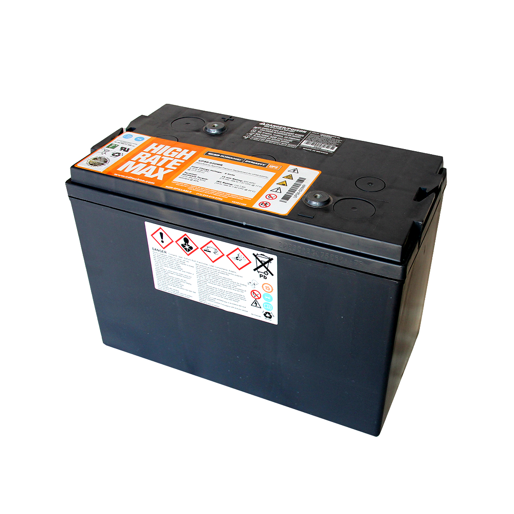 What is the average lifespan of the UPS12-600MR battery