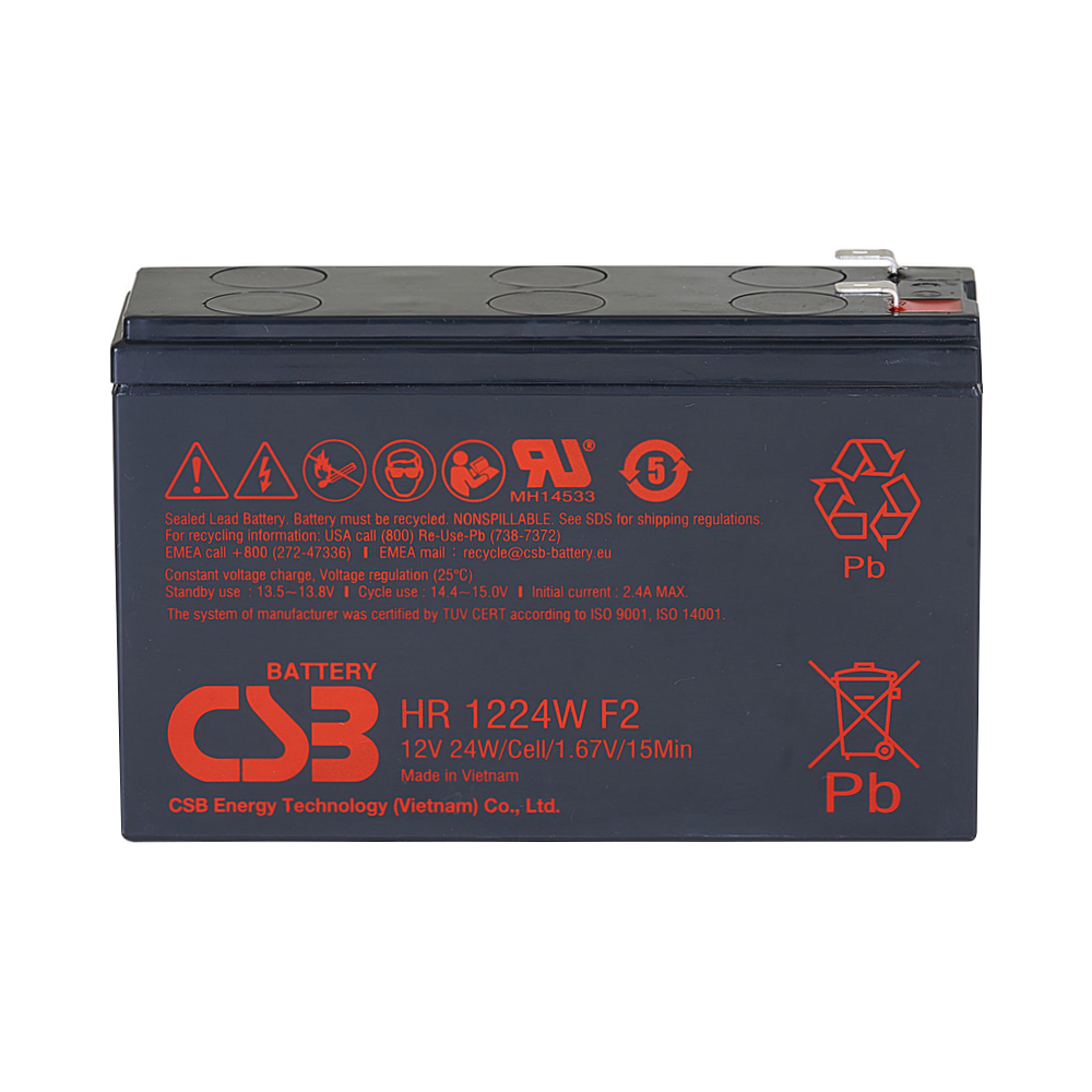CSB HR1224W 12V 6.4AH High-Rate SLA Battery - AGM Sealed Lead Acid Questions & Answers