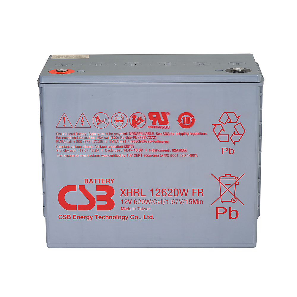 CSB XHRL 12620W FR 12V 620W High-Rate Battery - AGM VRLA Technology Questions & Answers