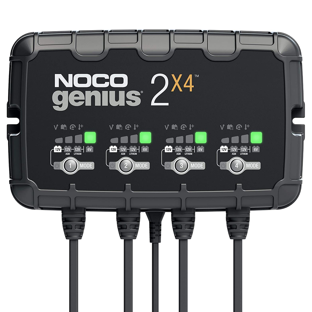 NOCO GENIUS2X4 6V/12V 4-Bank 4-Amp Smart Charger Questions & Answers