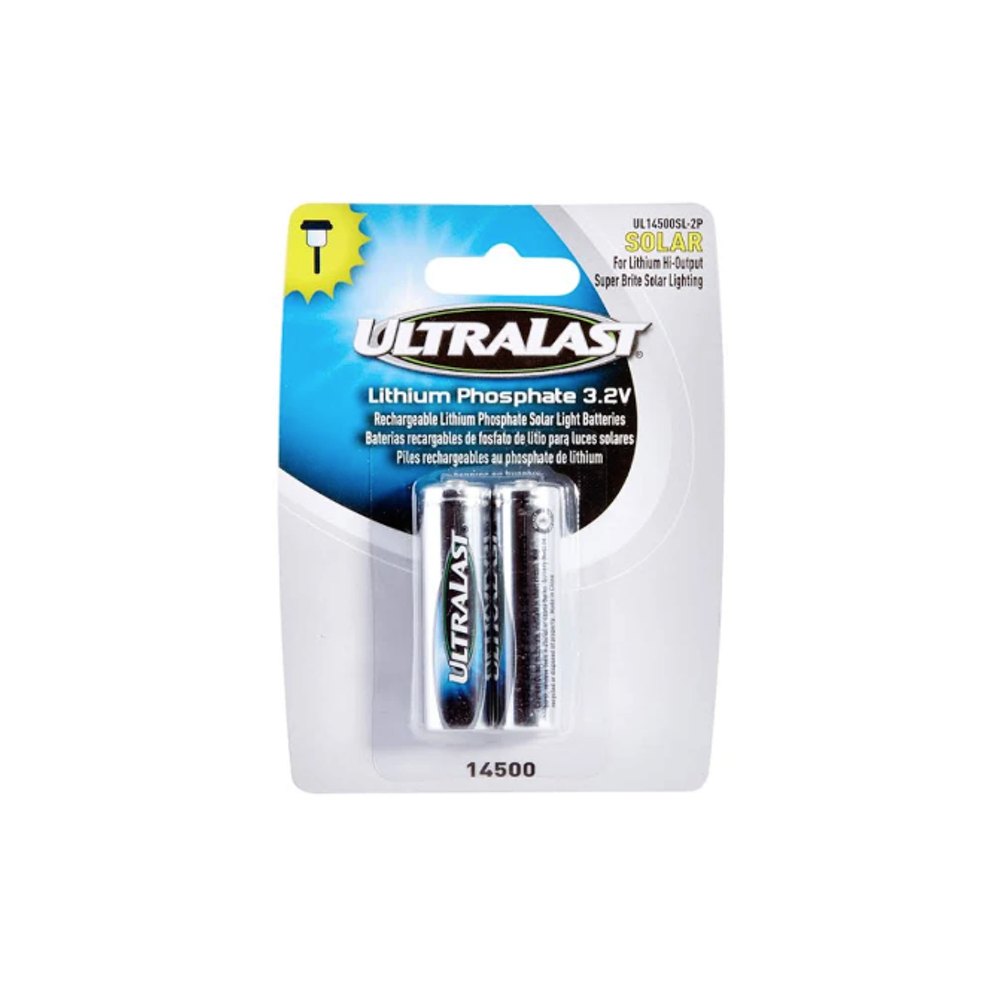 UltraLast 3.2V 14500 LiFePO4 Battery - 2 Pack - UL14500SL-2P Questions & Answers